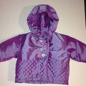 Pistachio Purple hooded Jacket